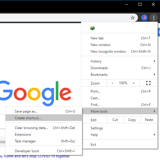 google chrome not opening to default page