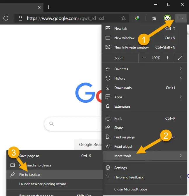 how-to-pin-a-webpage-to-the-taskbar-in-microsoft-edge-solvetech