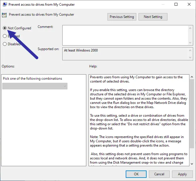 Prevent-user-access-to-drives-disable-policy