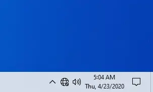 Show-weekday-on-taskbar-result-1