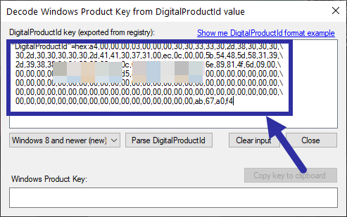 finding windows 10 pro product key in registry