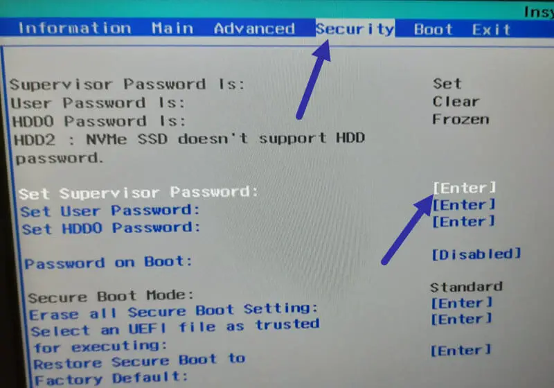 disable secure boot windows 10 dell inspiron
