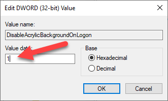how to remove blur from lock screen windows 10