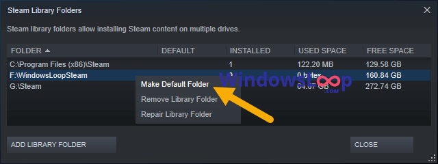 how to change steam download location