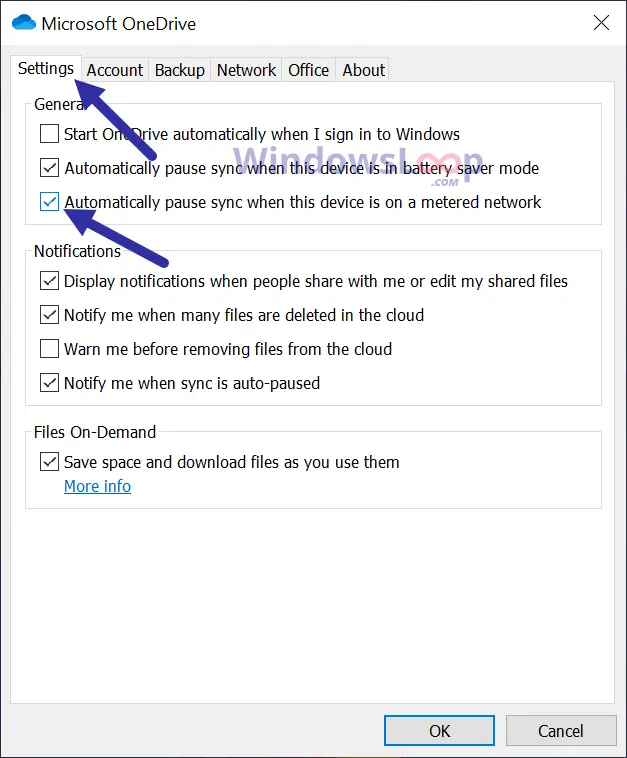 how to pause a onedrive download