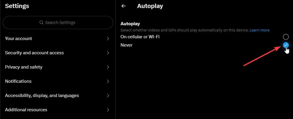 How To Turn On Or Off Twitter Autoplay Video